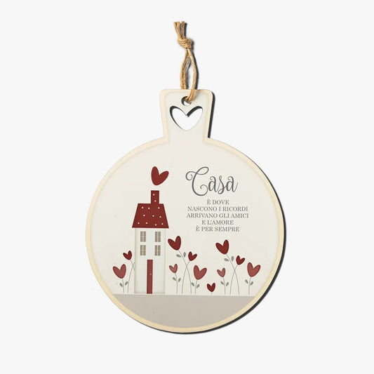 Sottopentola in legno 21x25,5 "Casa"