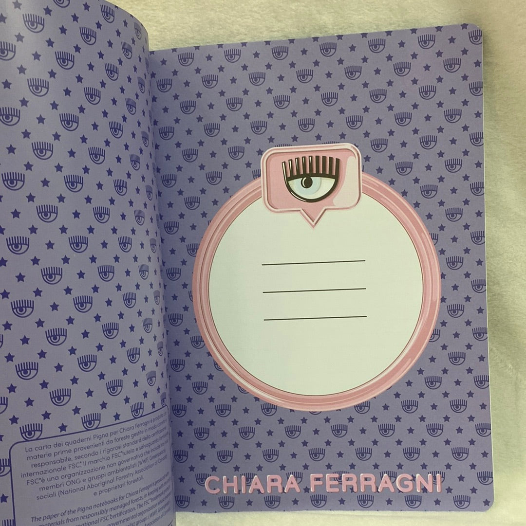 Quaderno Chiara Ferragni