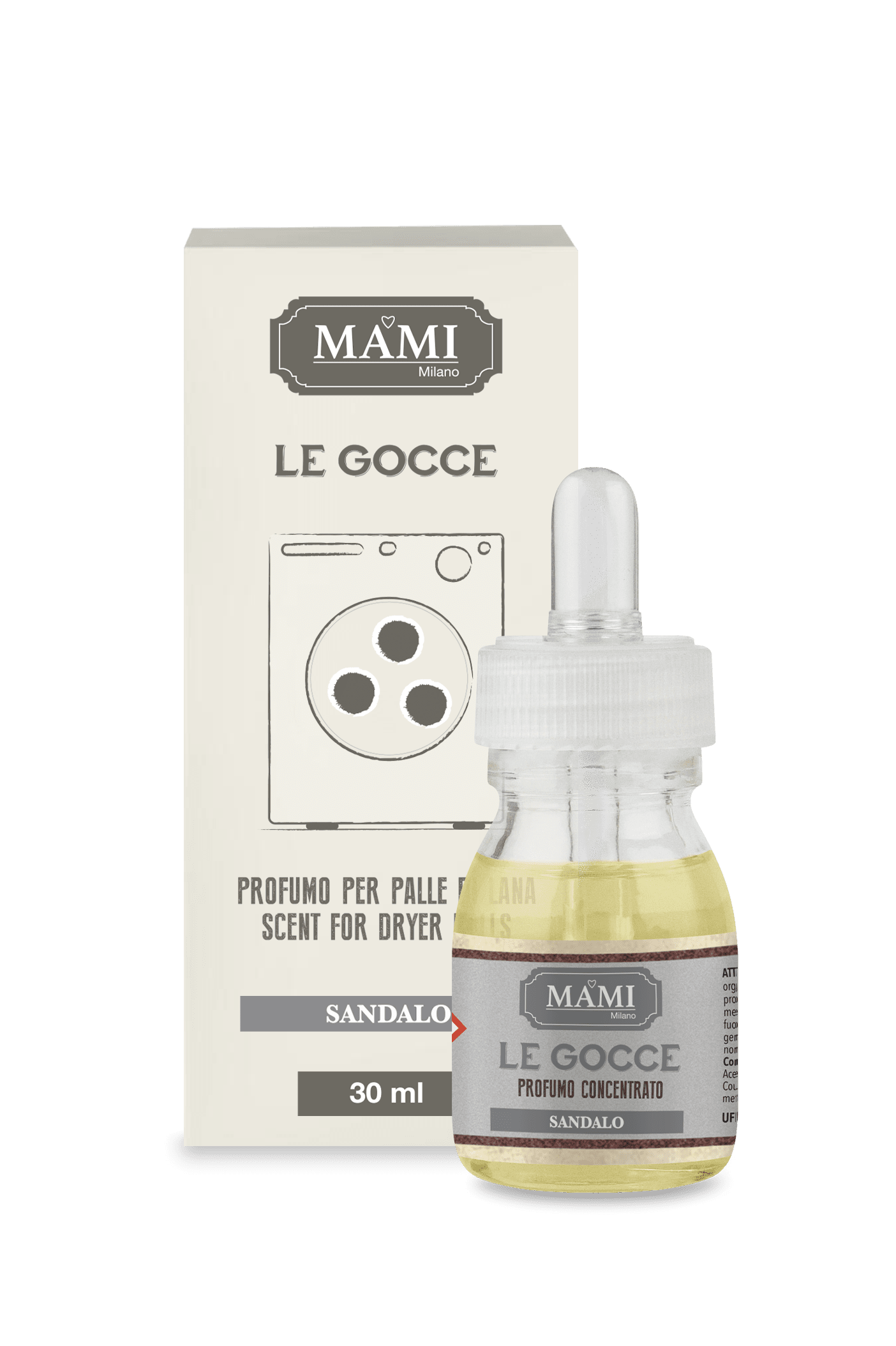 Gocce per palle di lana "Sandalo" 30ml